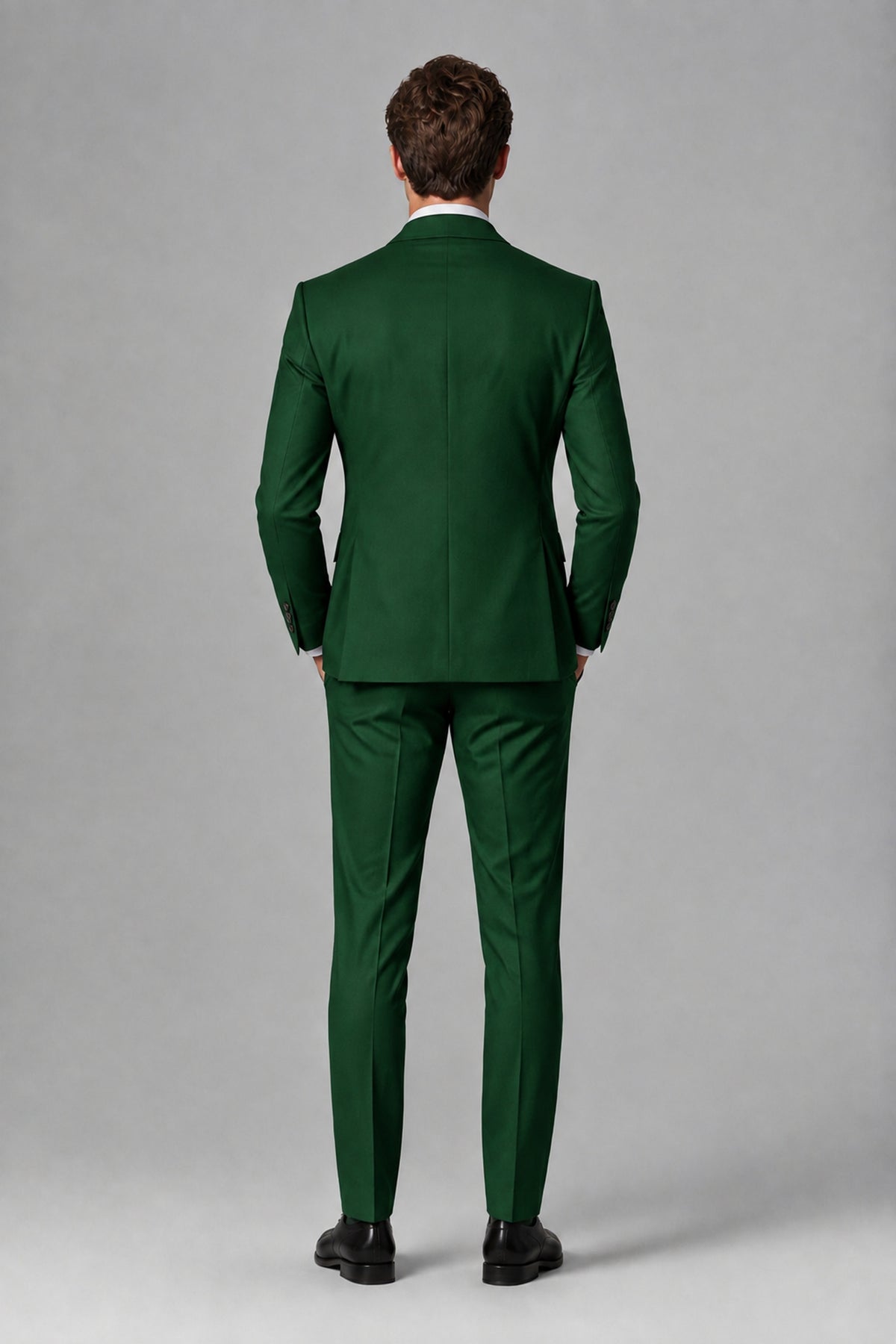 Savile Men's Dusty Dark Green 3-Piece Suit – Jacket, Vest & Trousers | QX0113 - Dark Green