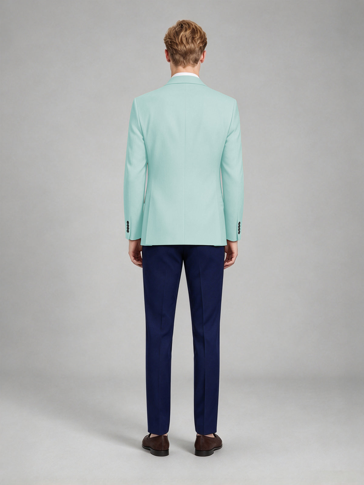 Savile Men's Slim-Fit Blazer – Notch Lapel Sport Coat | Powder Blue - Powder_Blue