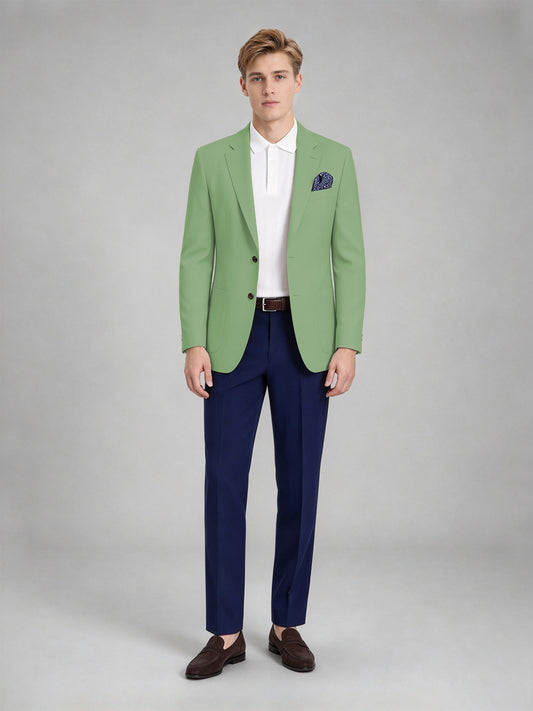 Savile Men's Slim-Fit Blazer – Notch Lapel Sport Coat | Sage Green - Sage_Green