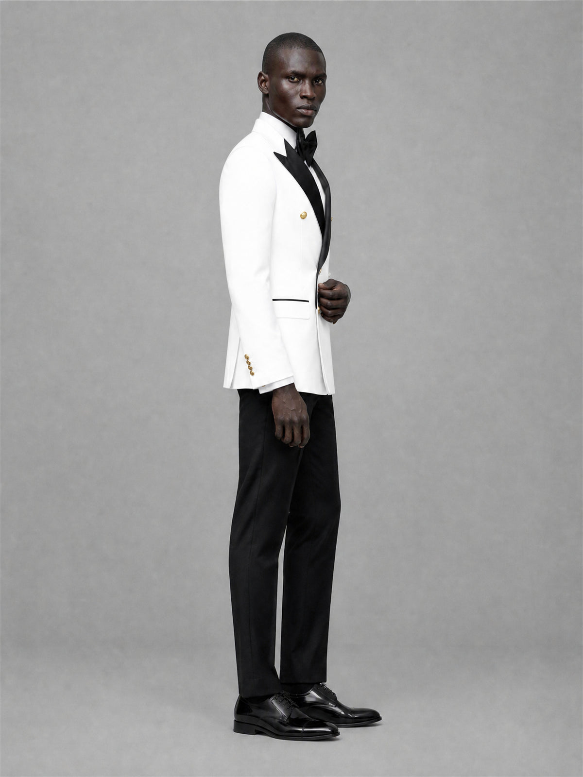 Men's White Double-Breasted 2-Piece Suit Set – Jacket & Trousers