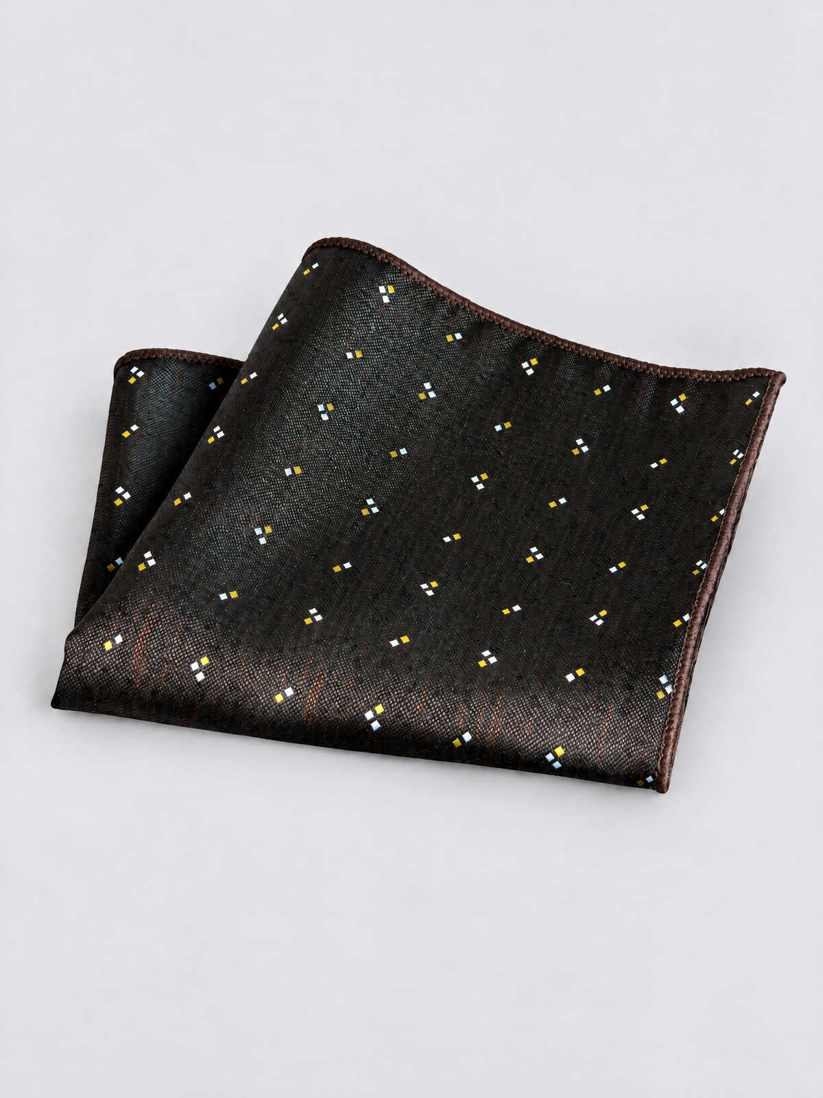 Savile Men's 1 Striped Jacquard Pocket Square – Classic Woven Suit Handkerchief - 1 - 1 (1)