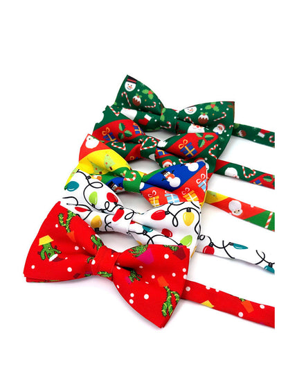 Savile festive Christmas bow ties assortment arranged together