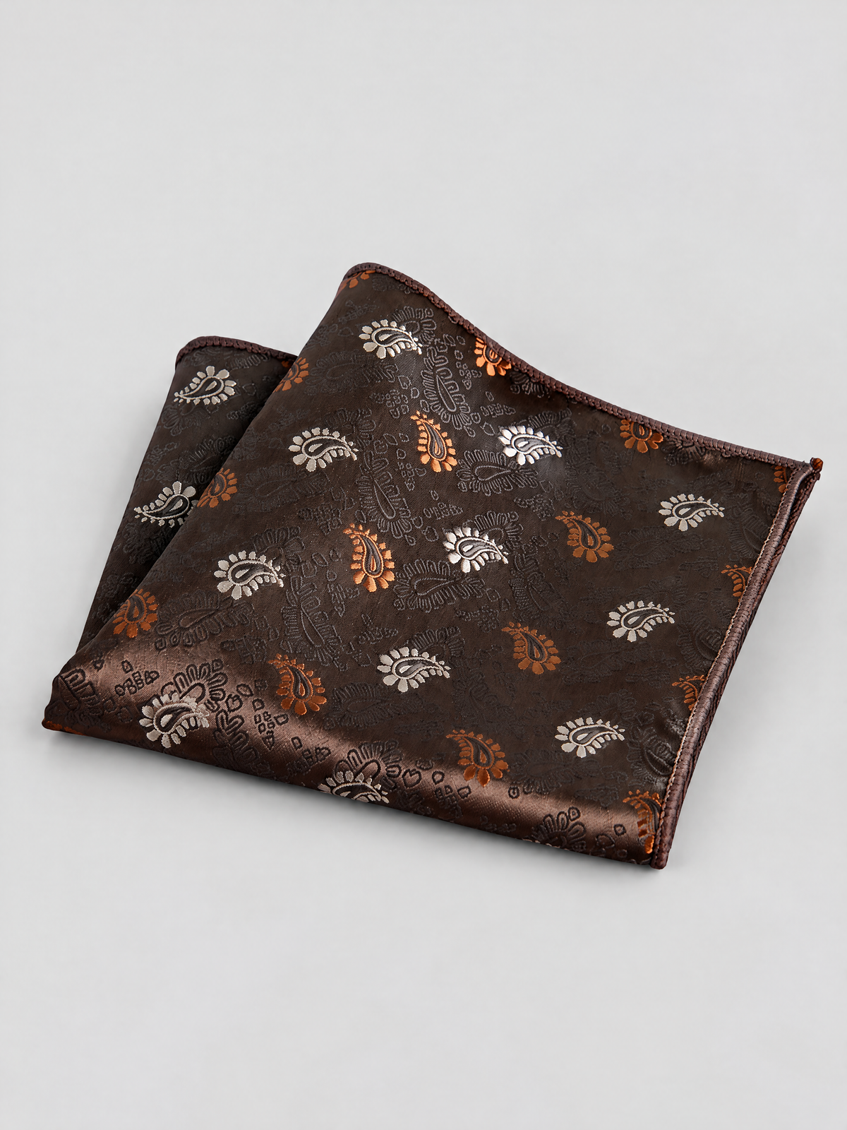 Savile Men's 4 Striped Jacquard Pocket Square – Classic Woven Suit Handkerchief - 4 - 4 (1)
