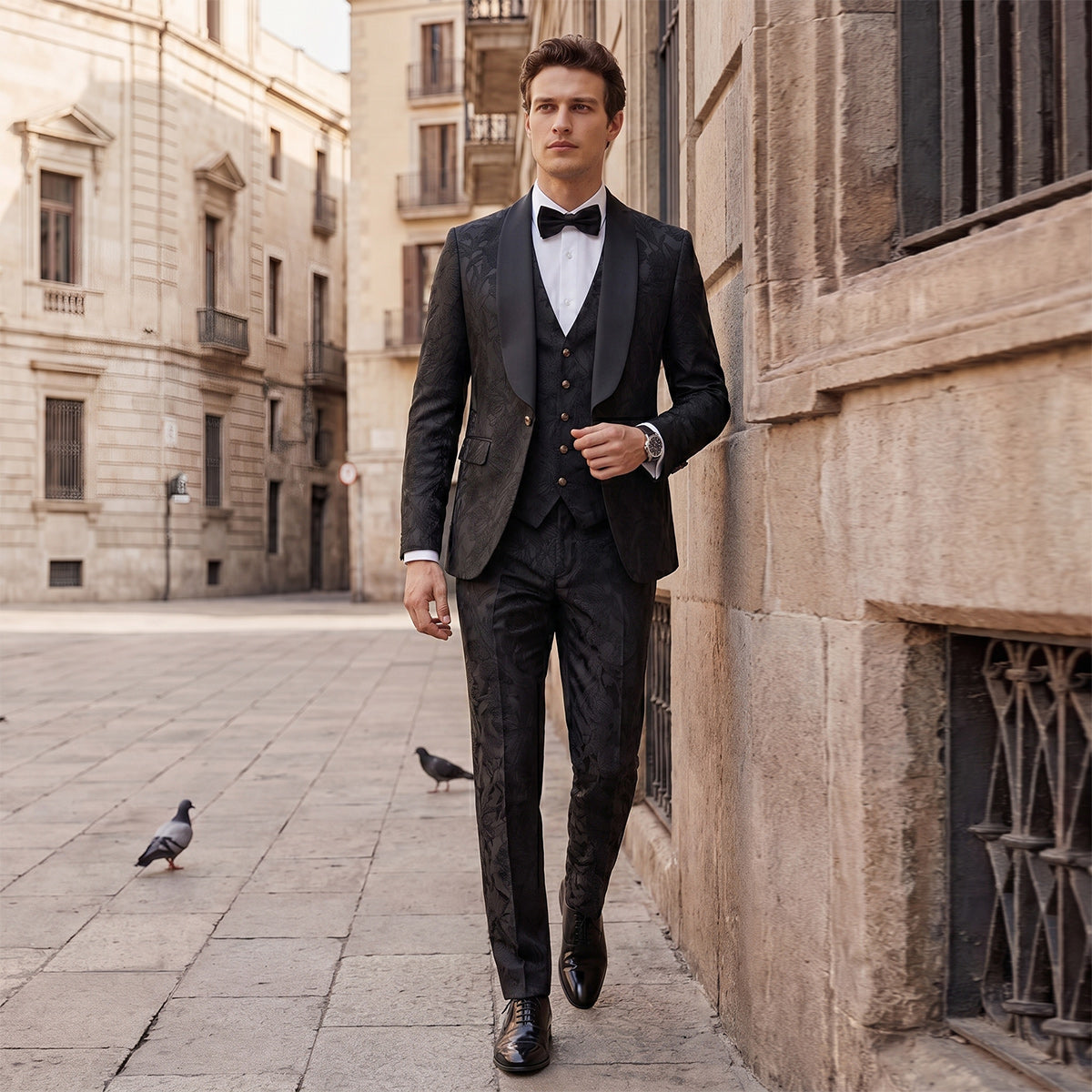 Tailored Fit Single Breasted One-button 2 Pieces Men's Prom Party Suits