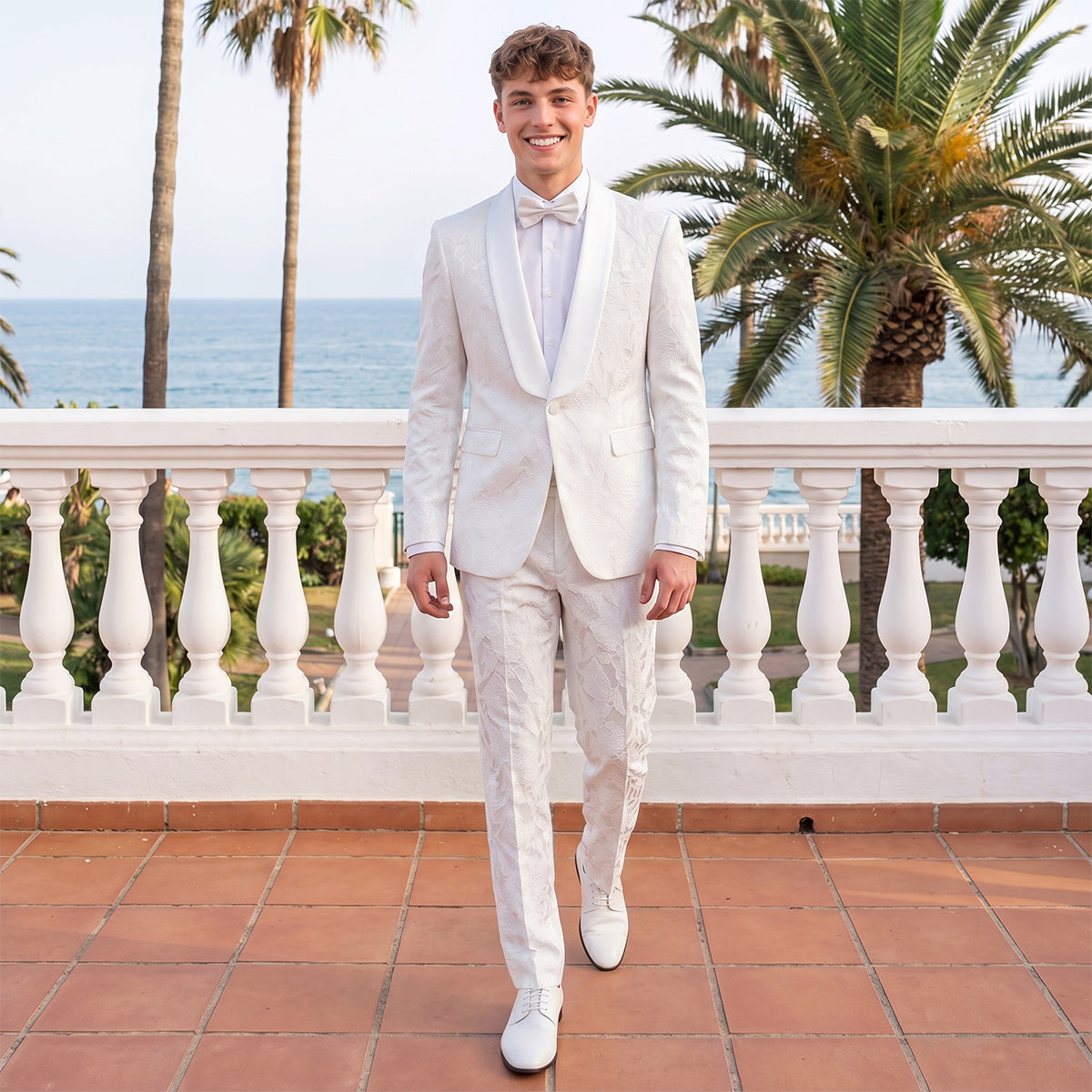 Tailored Fit Single Breasted One-button 2 Pieces Men's Prom Party Suits