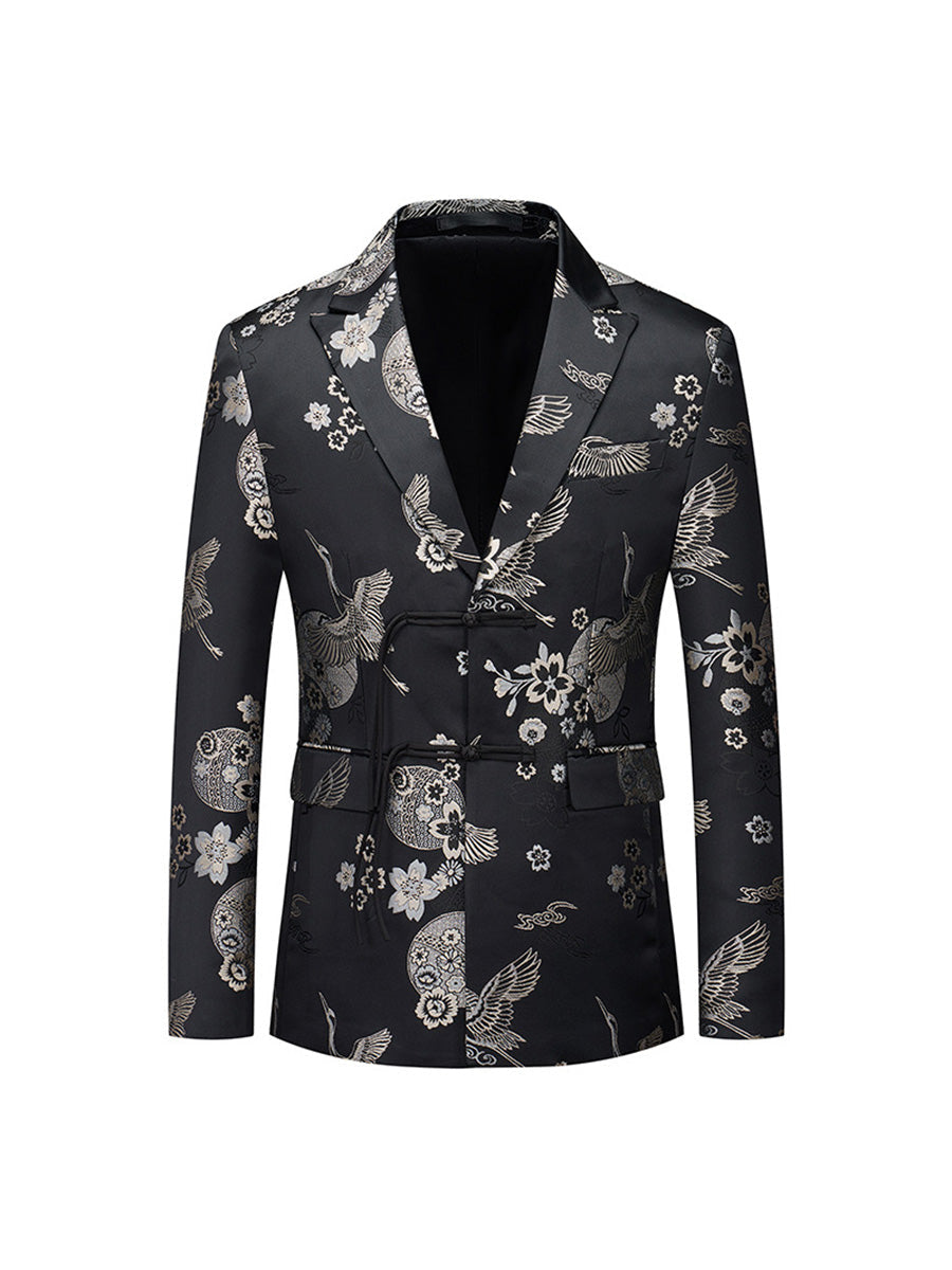 Tailored Fit Single Breasted Two-button Men's Party Jacket