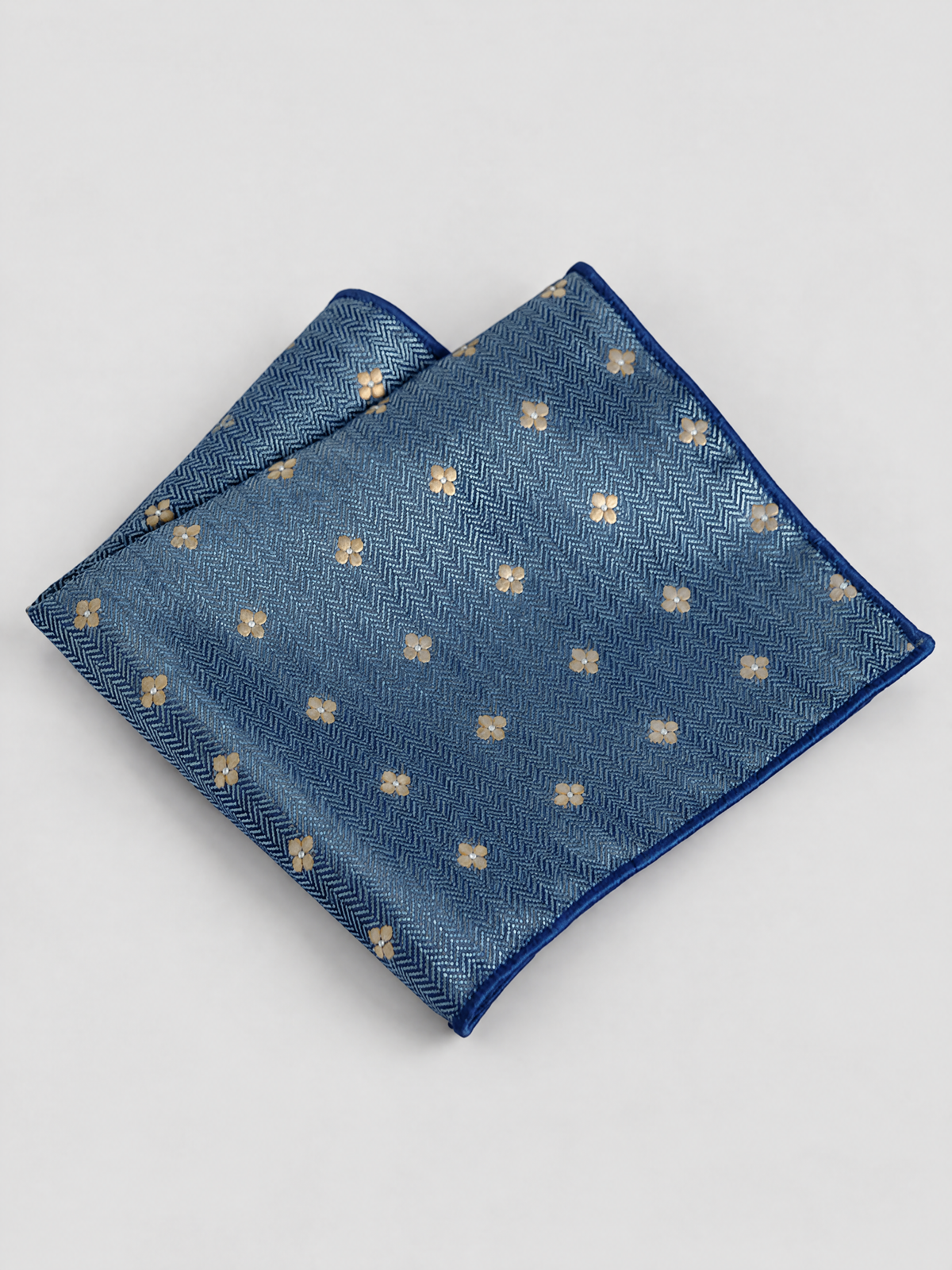 Savile Men's 9 Striped Jacquard Pocket Square – Classic Woven Suit Handkerchief - 9 - 9 (1)