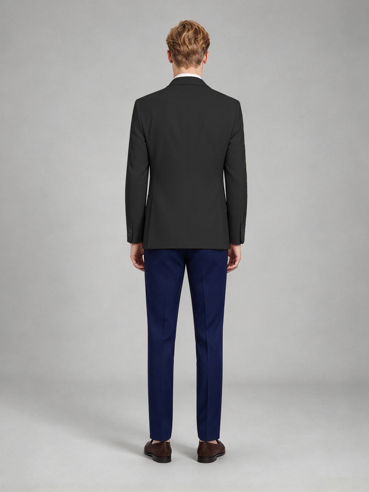 Savile Men's Slim-Fit Blazer – Notch Lapel Sport Coat | Black - Black