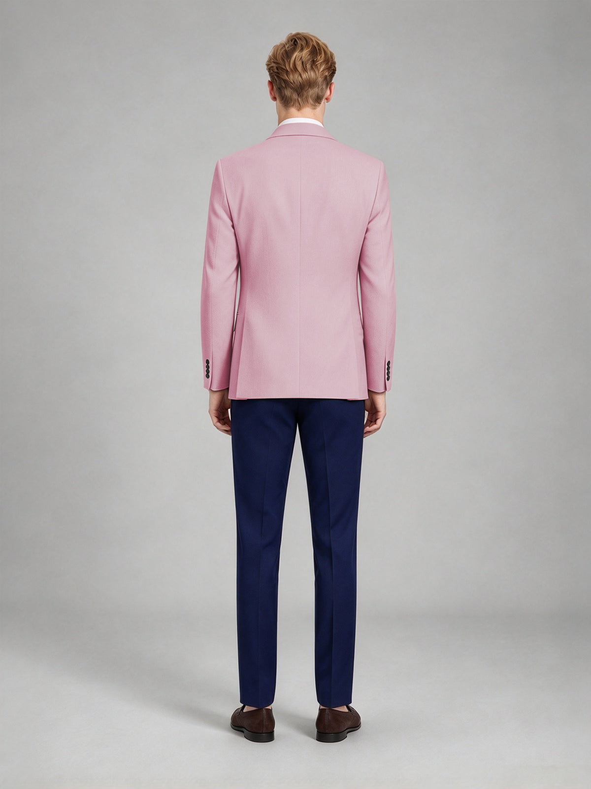 Savile Men's Slim-Fit Blazer – Notch Lapel Sport Coat | Blushing Pink - Blushing_Pink