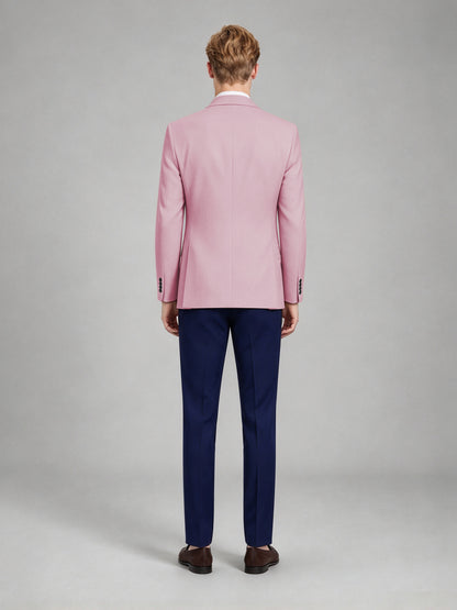 Savile Men's Slim-Fit Blazer – Notch Lapel Sport Coat | Blushing Pink - Blushing_Pink