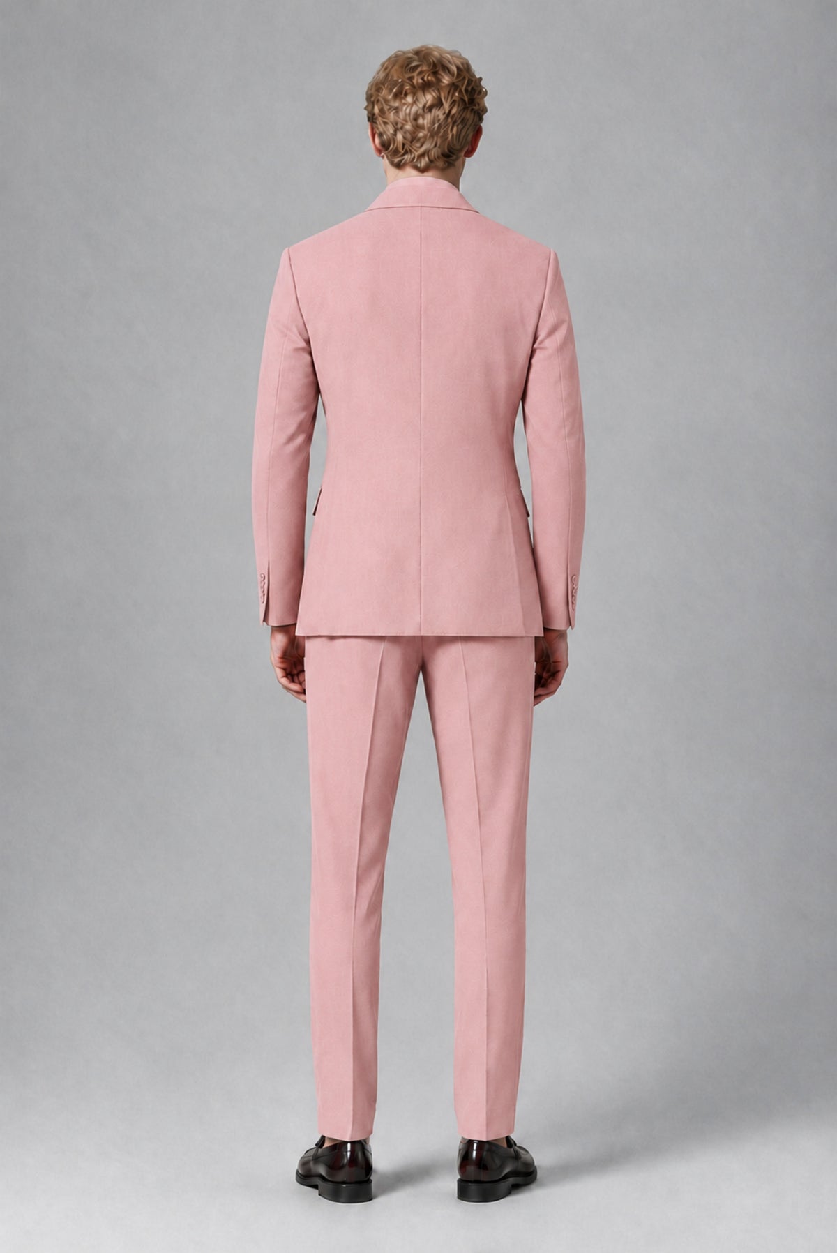 Savile Men's Dusty Rose Double-Breasted Two-Piece Suit - Dusty Rose