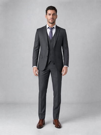 Savile Classic 3-Piece Suit – Upper body front view smiling