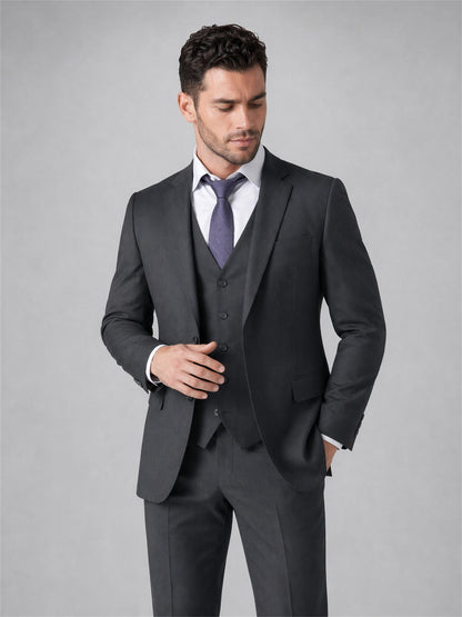 Savile Classic 3-Piece Suit – Full body front view standing