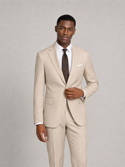 Savile GA0035 Beige 2-Piece Suit – Front full body, direct stance