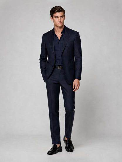 Savile GA0041 Navy Blue 2-Piece Suit – Front full body, direct stance