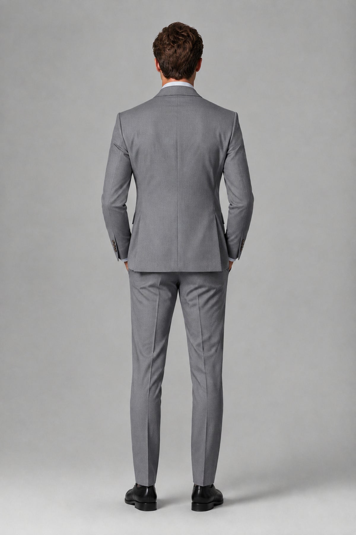 Savile Men's Dusty Gray 3-Piece Suit – Jacket, Vest & Trousers | QX0113 - Gray
