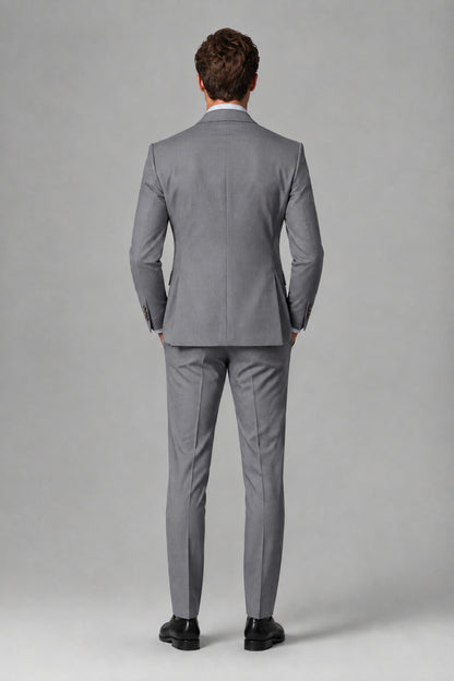 Savile Men's Dusty Gray 3-Piece Suit – Jacket, Vest & Trousers | QX0113 - Gray
