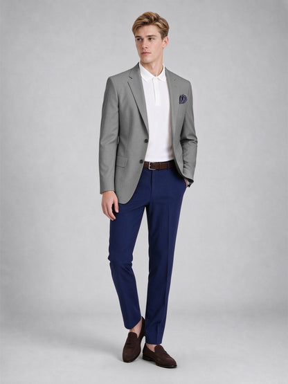 Savile Men's Slim-Fit Blazer – Notch Lapel Sport Coat | Gray - Gray