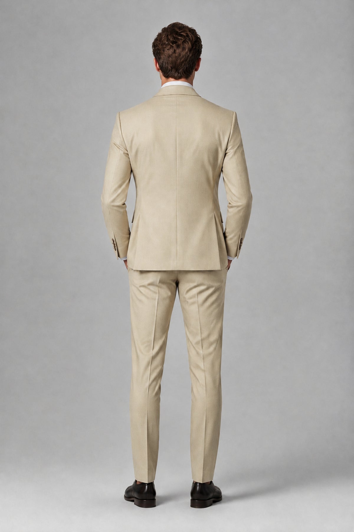 Savile Men's Dusty Khaki 3-Piece Suit – Jacket, Vest & Trousers | QX0113 - Khaki