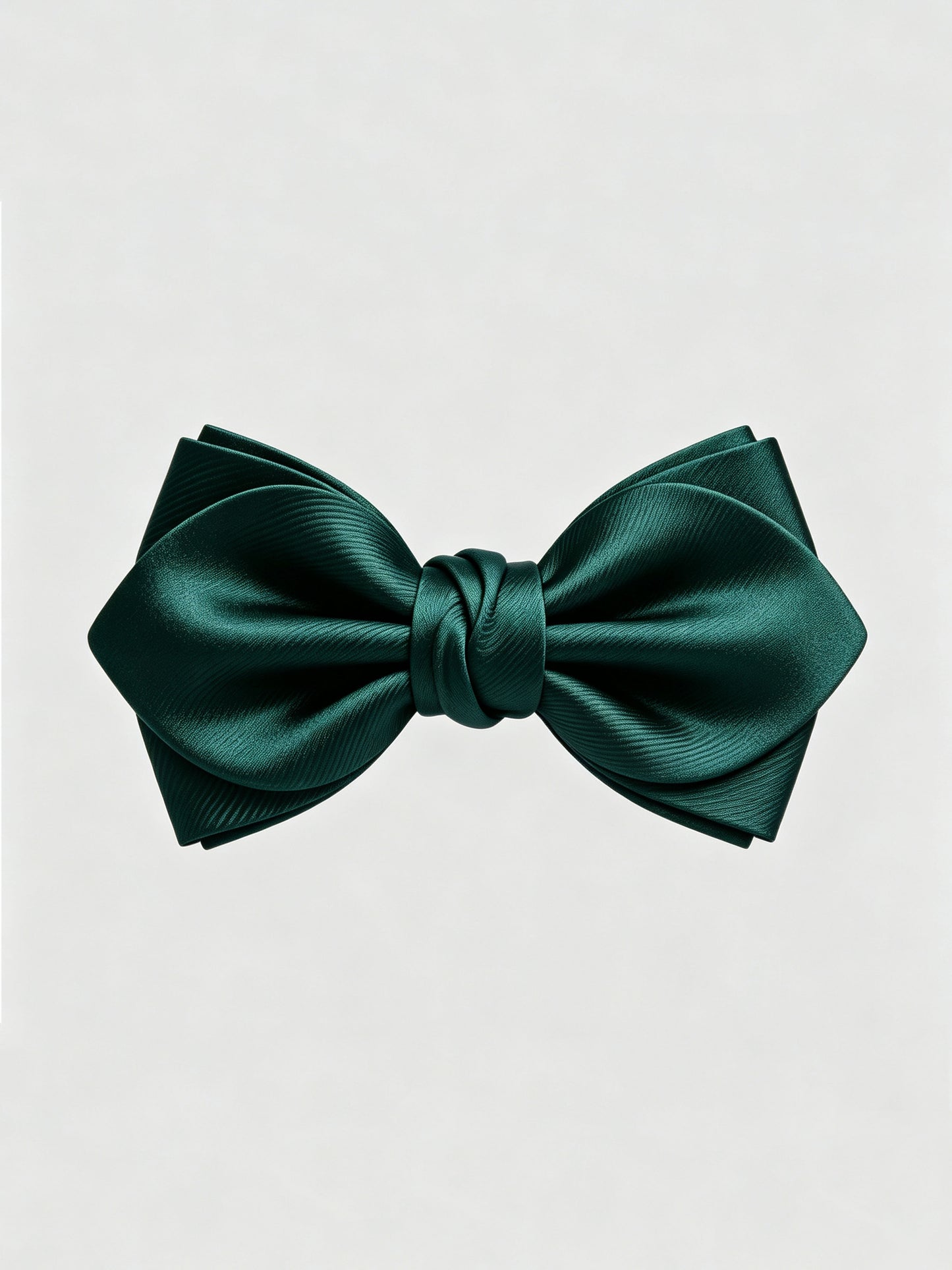 Savile Men's Emerald Green Satin Bow Tie – Formal Wedding & Black-Tie Accessory