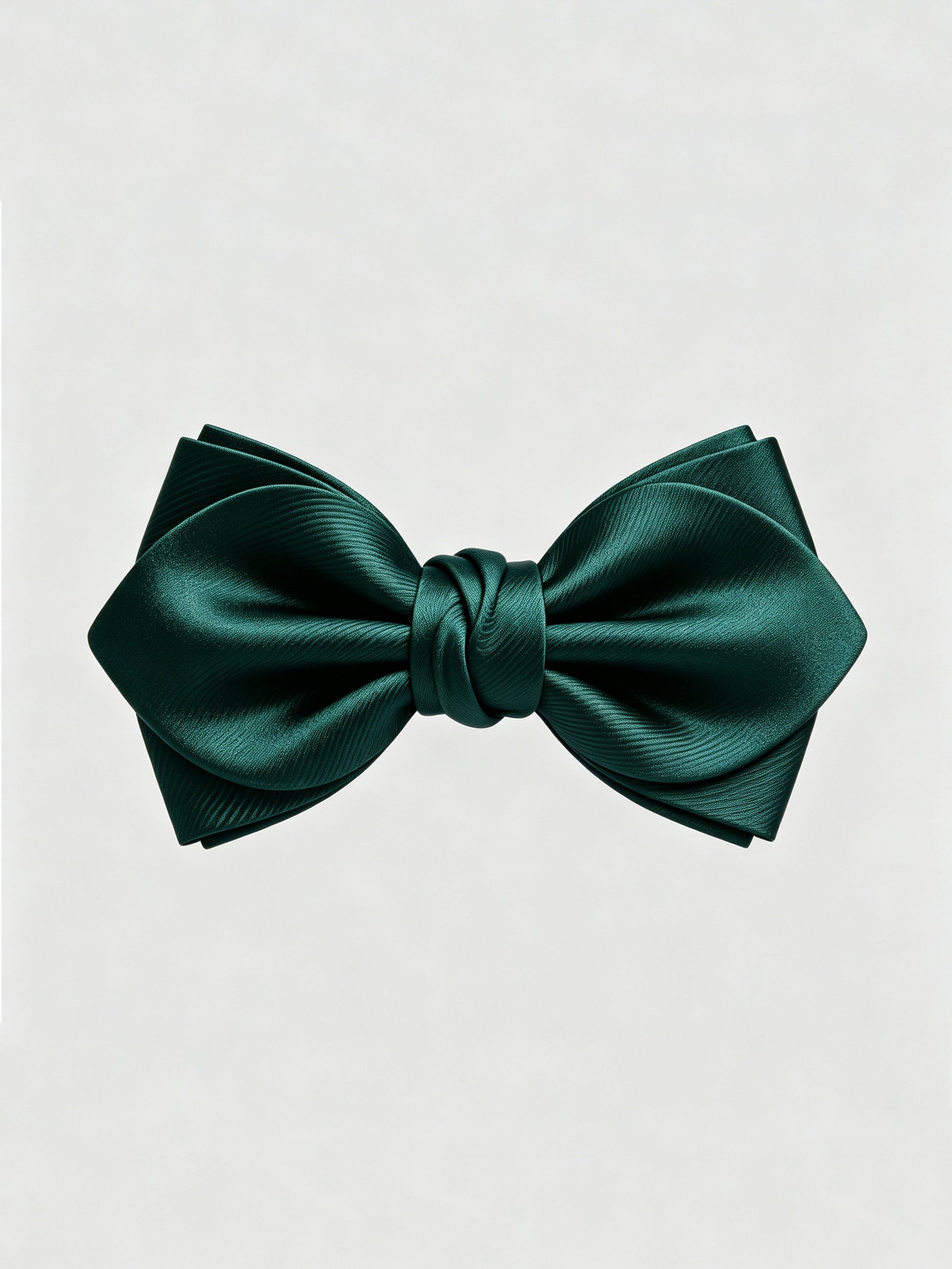 Savile Men's Emerald Green Satin Bow Tie – Formal Wedding & Black-Tie Accessory