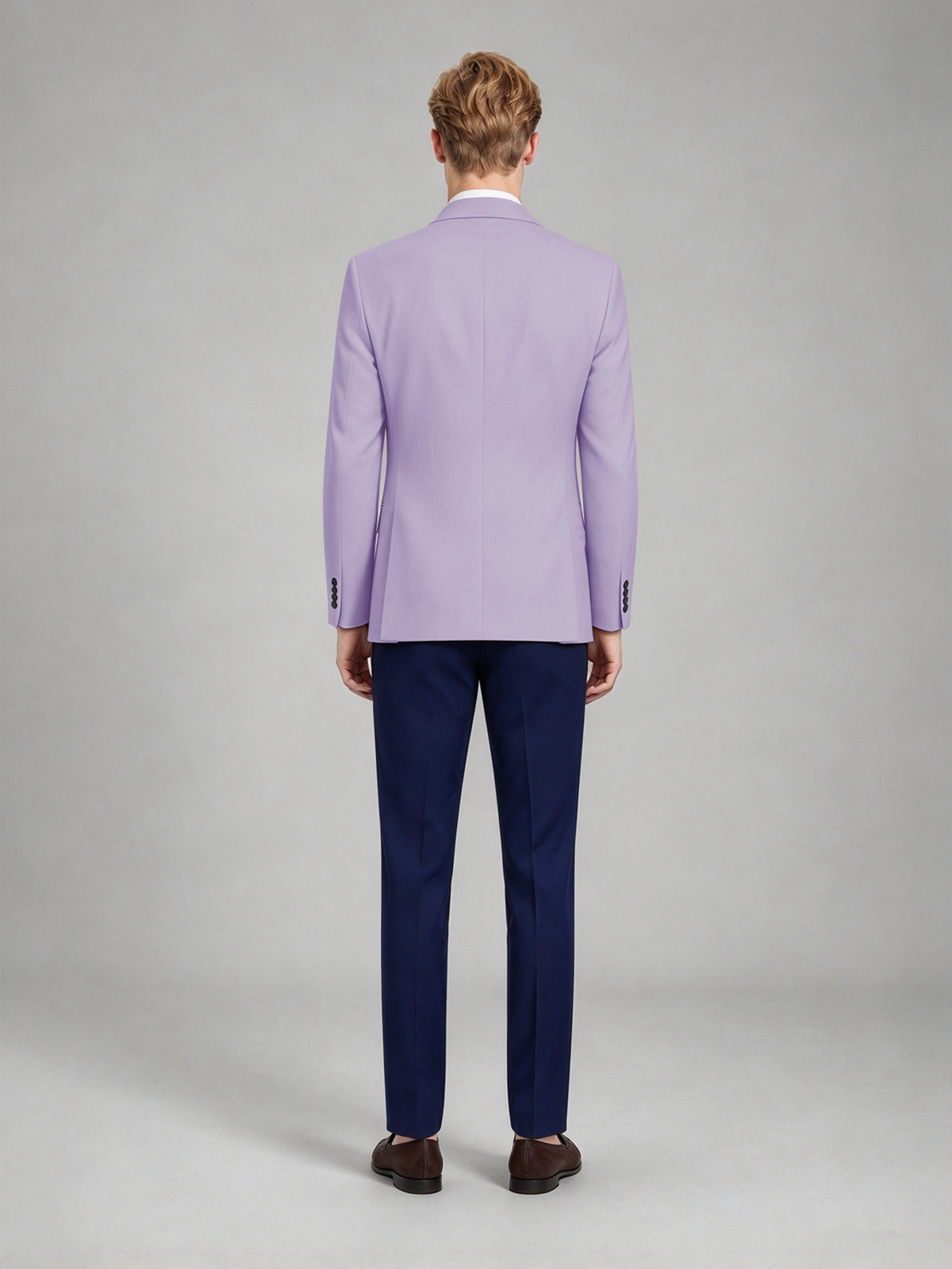 Savile Men's Slim-Fit Blazer – Notch Lapel Sport Coat | Lilac - Lilac