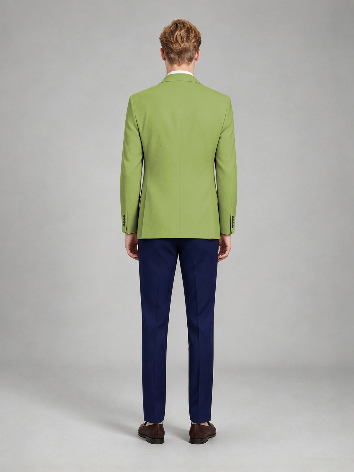 Savile Men's Slim-Fit Blazer – Notch Lapel Sport Coat | Lime Green - Lime_Green