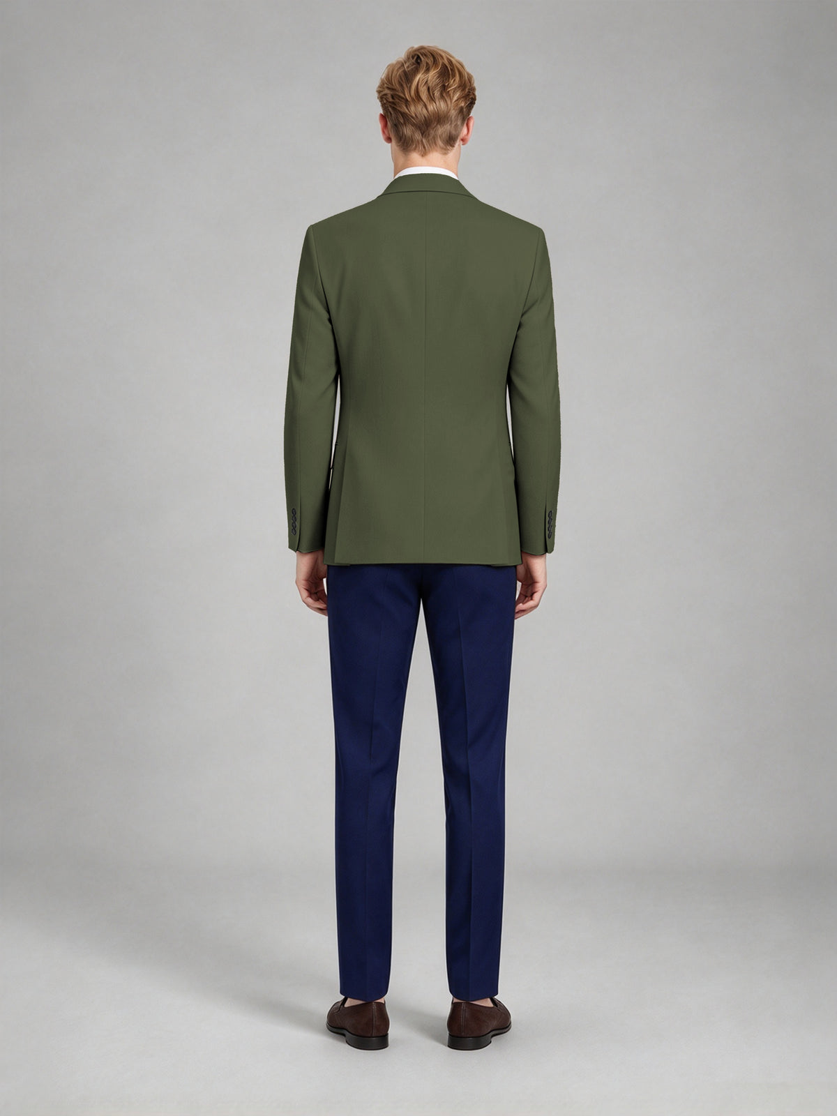 Savile Men's Slim-Fit Blazer – Notch Lapel Sport Coat | Olive Green - Olive_Green