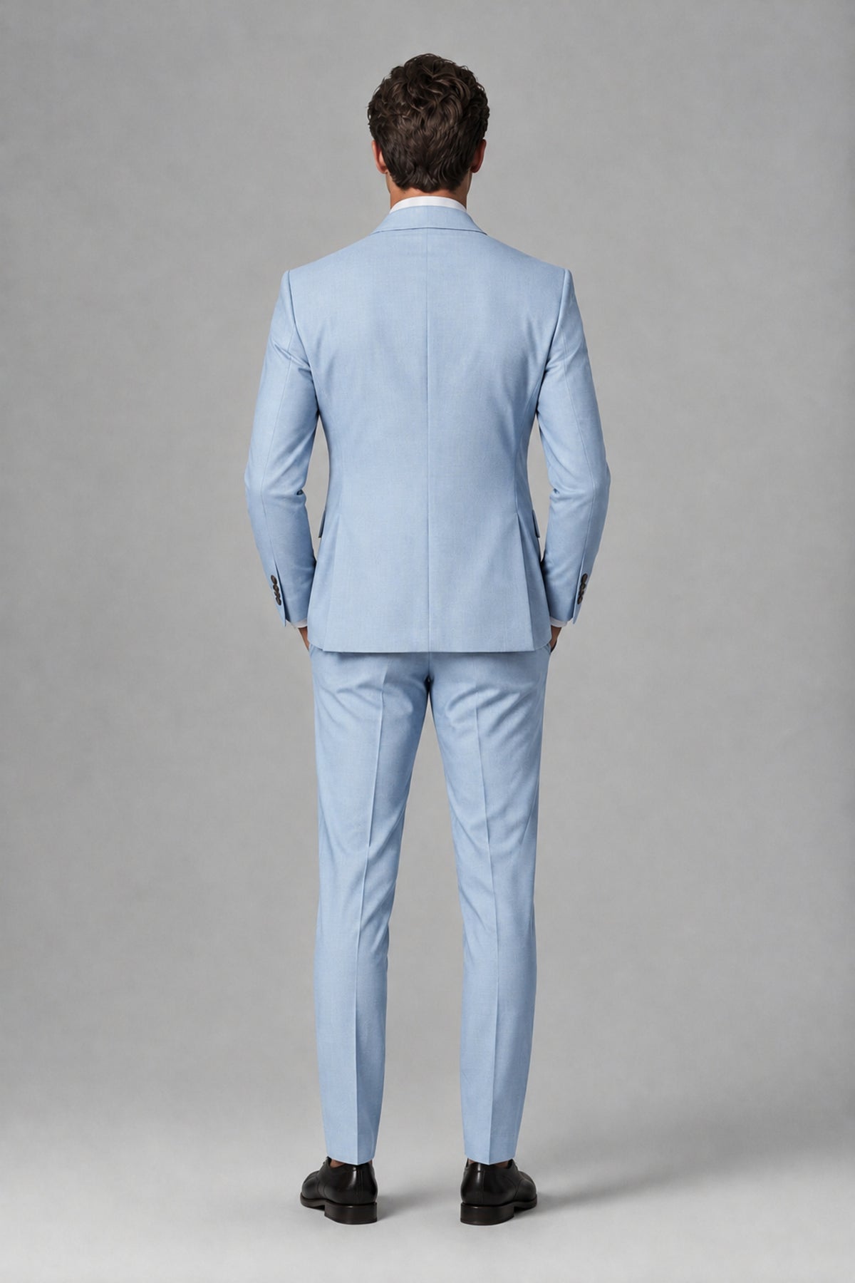 Savile Men's Dusty Powder Blue 3-Piece Suit – Jacket, Vest & Trousers | QX0113 - Powder Blue