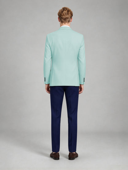 Savile Men's Slim-Fit Blazer – Notch Lapel Sport Coat | Powder Blue - Powder_Blue