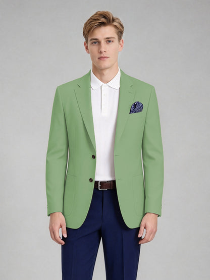 Savile Men's Slim-Fit Blazer – Notch Lapel Sport Coat | Sage Green - Sage_Green