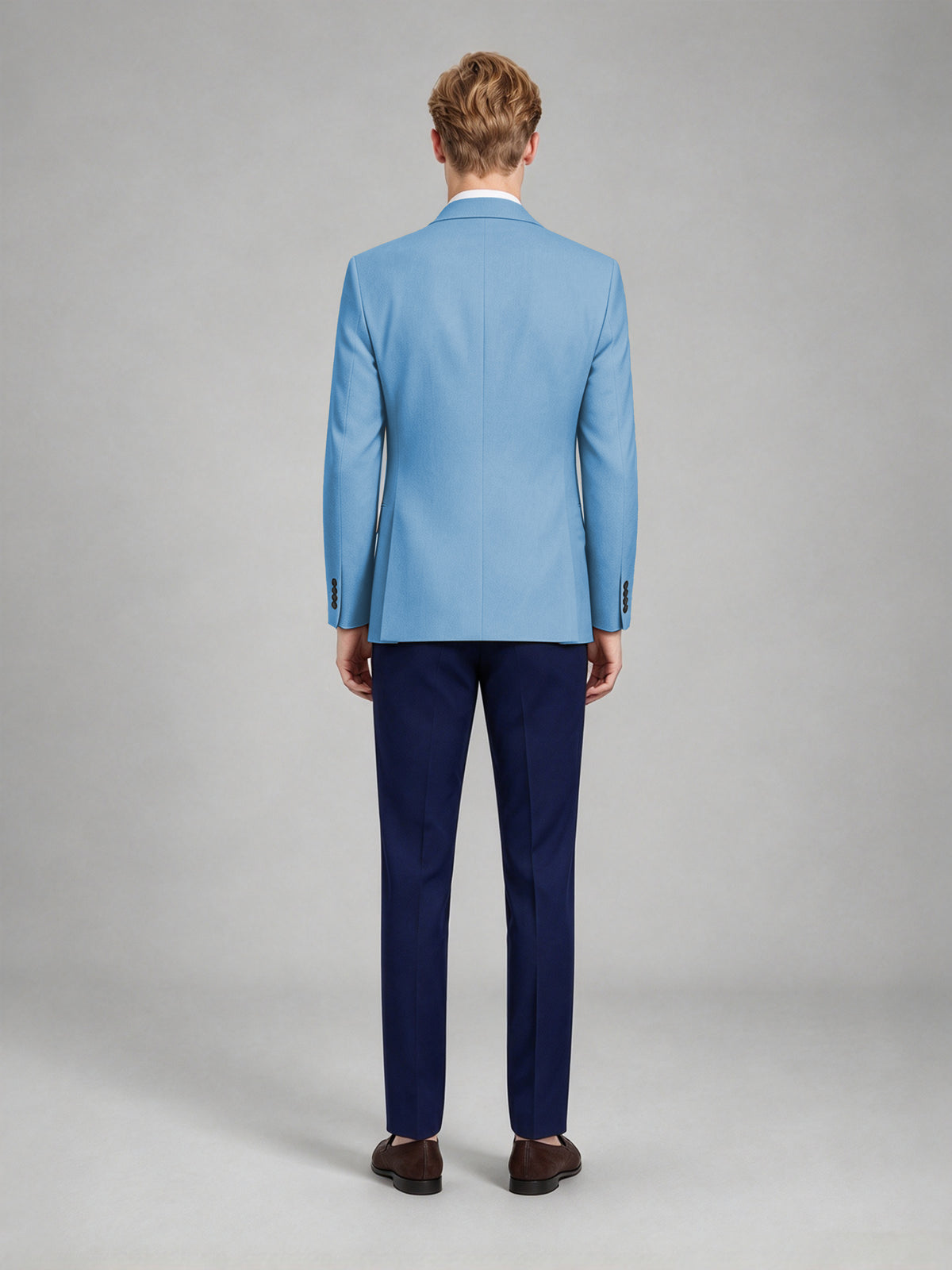Savile Men's Slim-Fit Blazer – Notch Lapel Sport Coat | Sky Blue - Sky_Blue