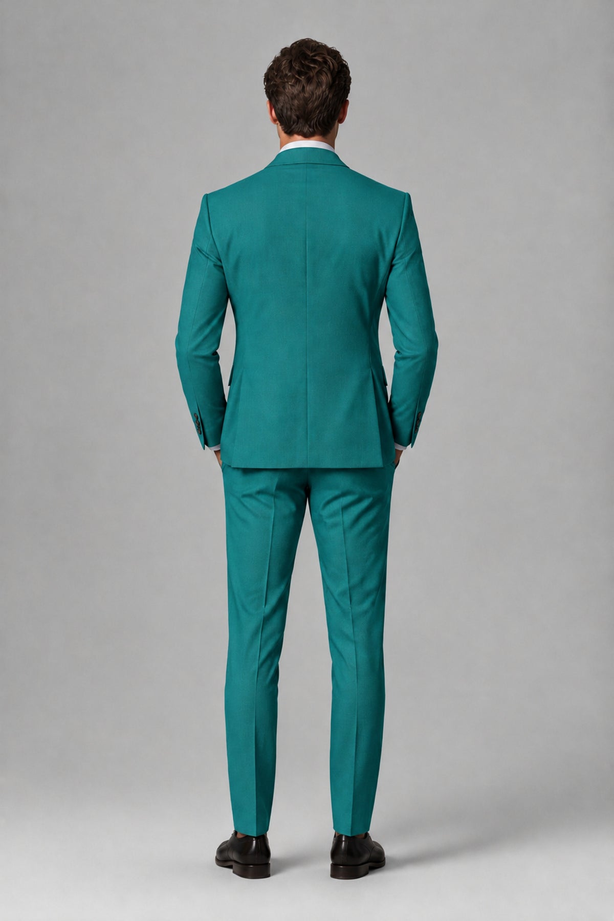 Savile Men's Dusty Teal 3-Piece Suit – Jacket, Vest & Trousers | QX0113 - Teal