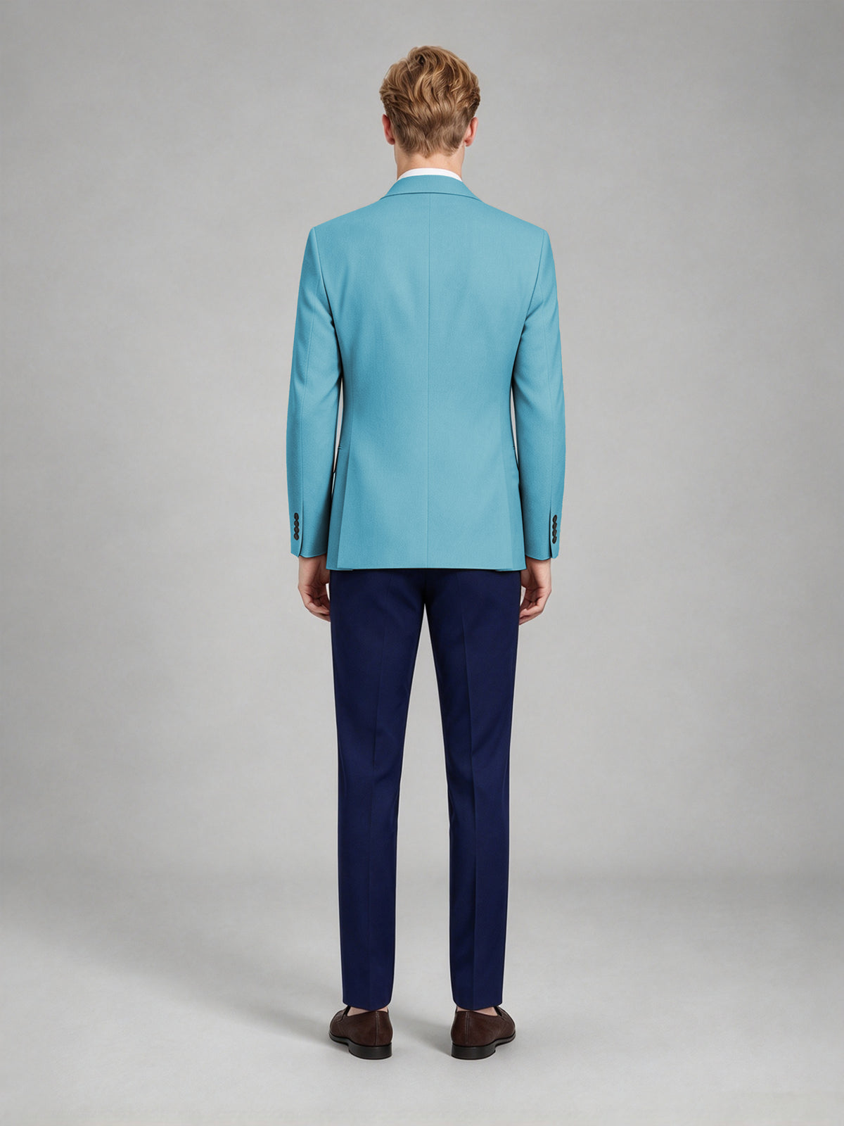 Savile Men's Slim-Fit Blazer – Notch Lapel Sport Coat | Turquoise - Turquoise