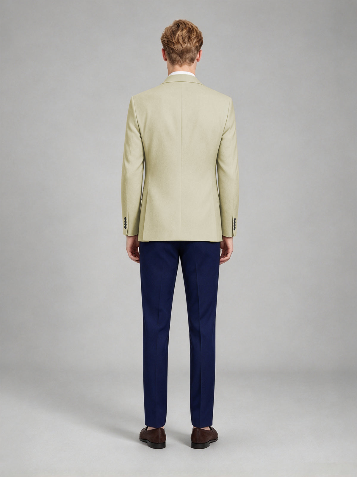 Savile Men's Slim-Fit Blazer – Notch Lapel Sport Coat | Wheat Beige - Wheat_Beige