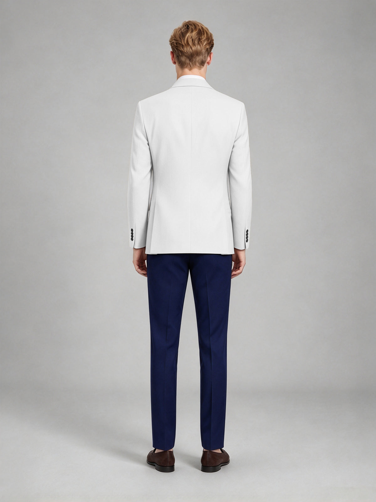 Savile Men's Slim-Fit Blazer – Notch Lapel Sport Coat | White - White