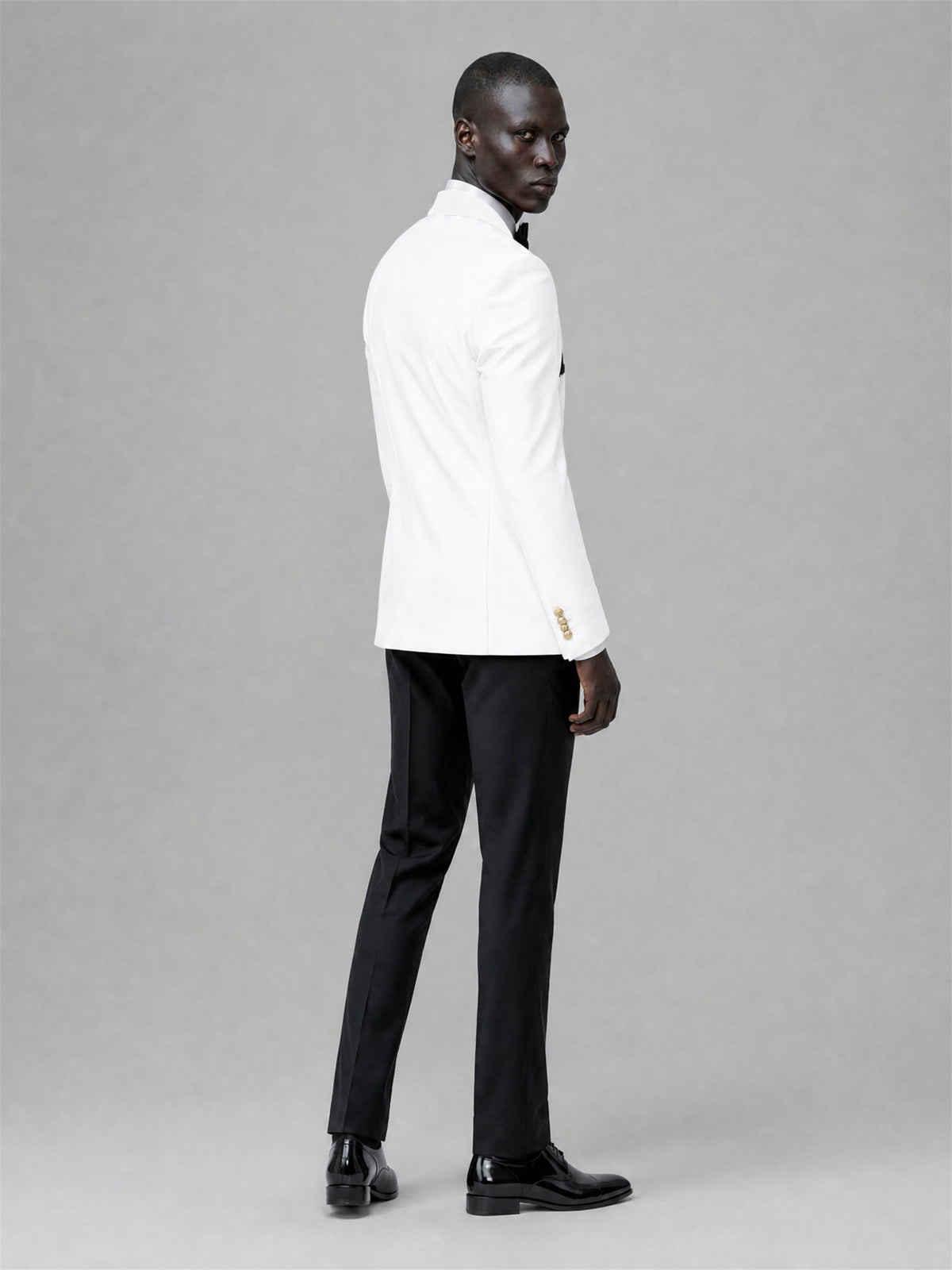 Men's White Double-Breasted 2-Piece Suit Set – Jacket & Trousers